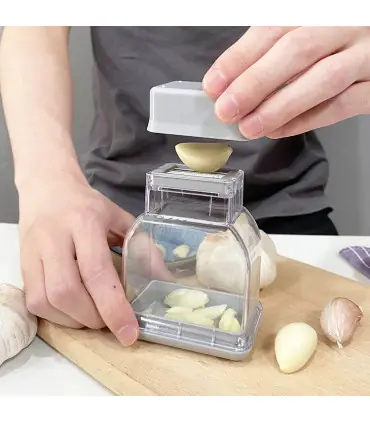 [Gray] Râpe à presser manuelle, outil de cuisine, éplucheur d\'ail, accessoires de cuisine, Gadg