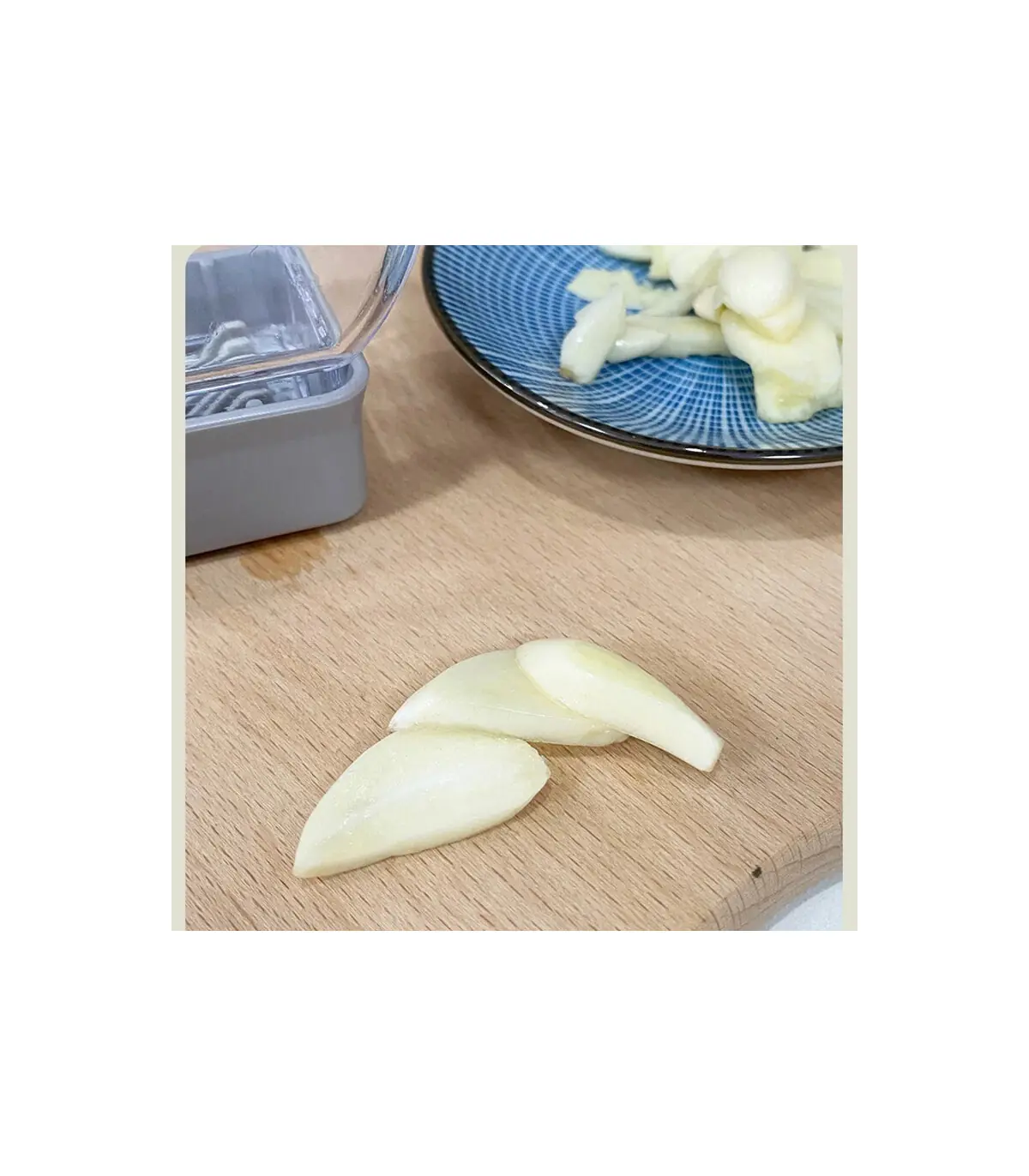 [Gray] Râpe à presser manuelle, outil de cuisine, éplucheur d\'ail, accessoires de cuisine, Gadg