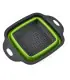 [Large Green] Mir de lavage de légumes pliable, filtre à fruits, passoire portable, nettoyeur d