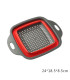 [Small Red] Mir de lavage de légumes pliable, filtre à fruits, passoire portable, nettoyeur de 