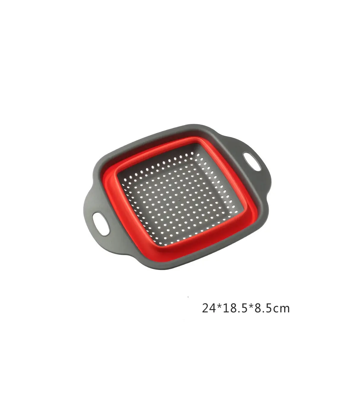 [Small Red] Mir de lavage de légumes pliable, filtre à fruits, passoire portable, nettoyeur de 