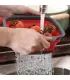 [Small Red] Mir de lavage de légumes pliable, filtre à fruits, passoire portable, nettoyeur de 