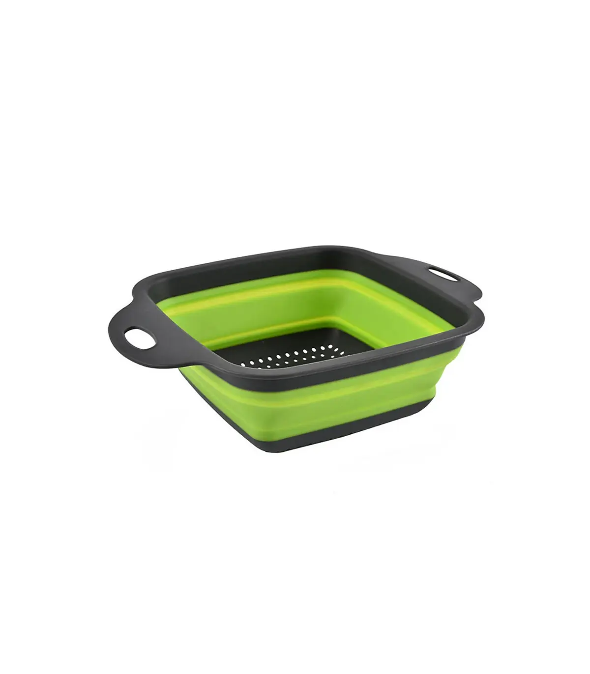 [Large Red] Mir de lavage de légumes pliable, filtre à fruits, passoire portable, nettoyeur de 