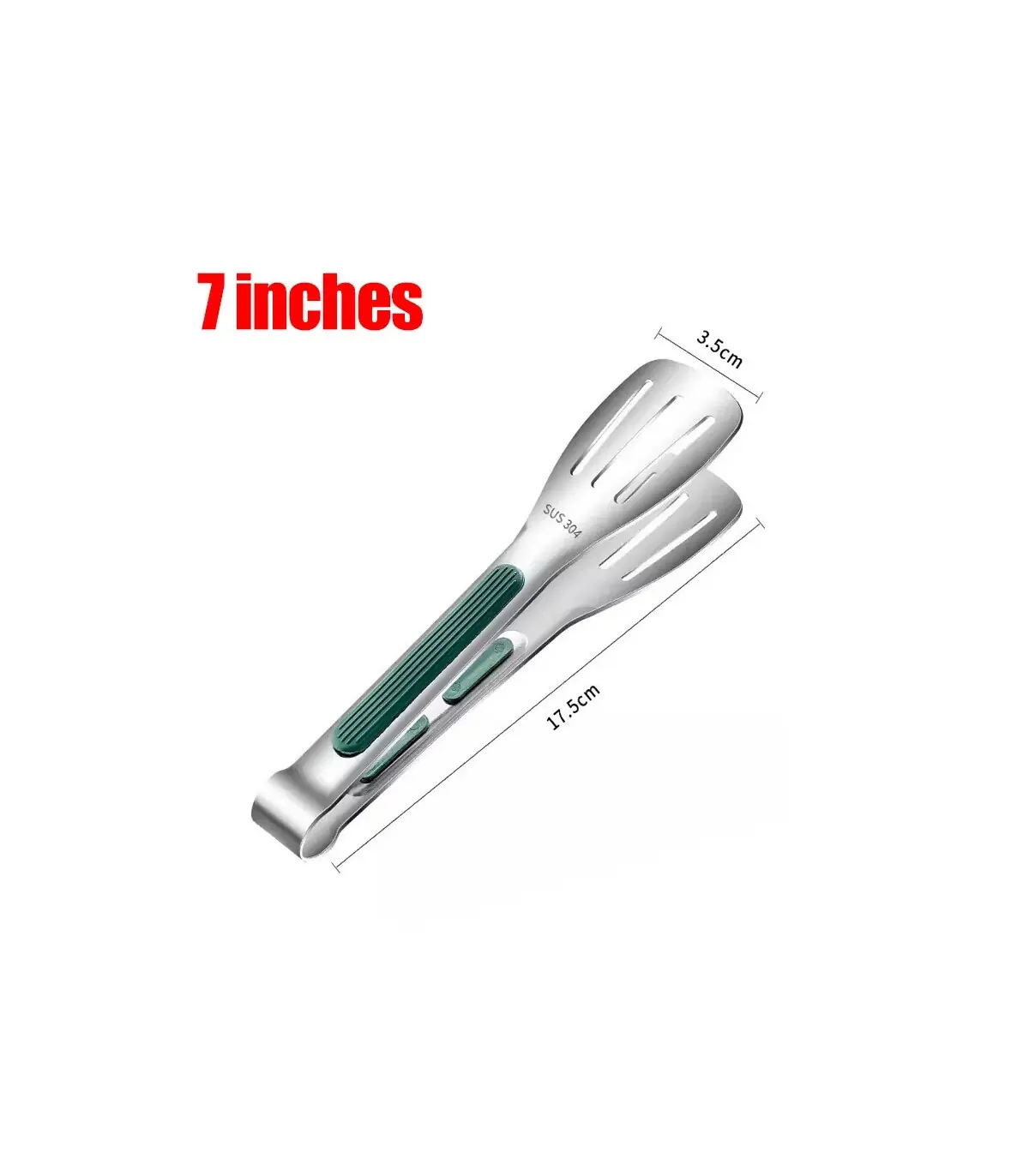 [7 inch] Nouvelles pinces alimentaires en acier inoxydable BBQ viande salade pain pince Barbecu