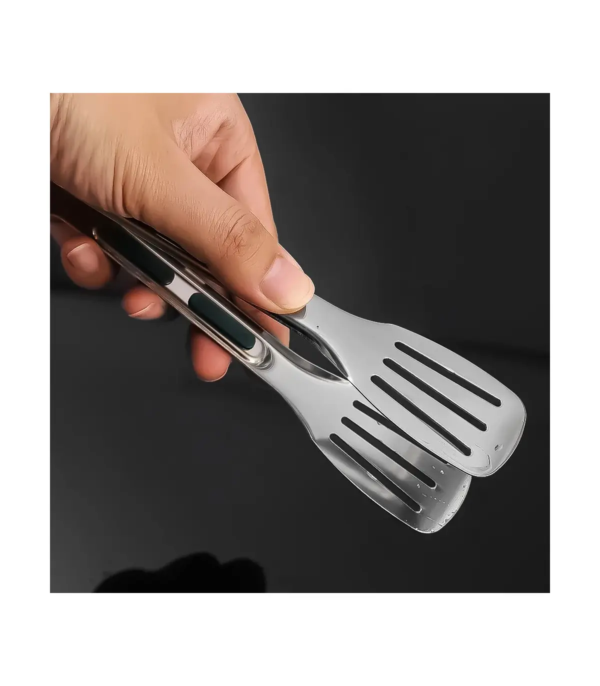 [7 inch] Nouvelles pinces alimentaires en acier inoxydable BBQ viande salade pain pince Barbecu