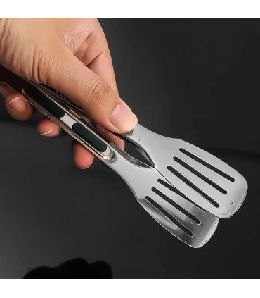 [12 inch] Nouvelles pinces alimentaires en acier inoxydable BBQ viande salade pain pince Barbec