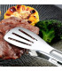 [9 inch] Nouvelles pinces alimentaires en acier inoxydable BBQ viande salade pain pince Barbecu