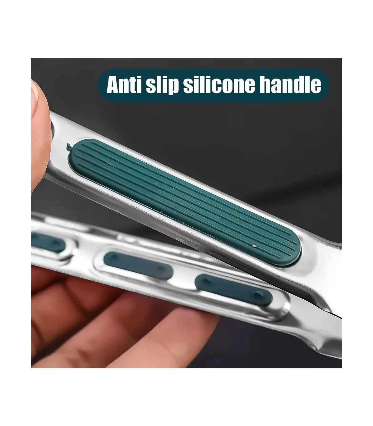 [9 inch] Nouvelles pinces alimentaires en acier inoxydable BBQ viande salade pain pince Barbecu