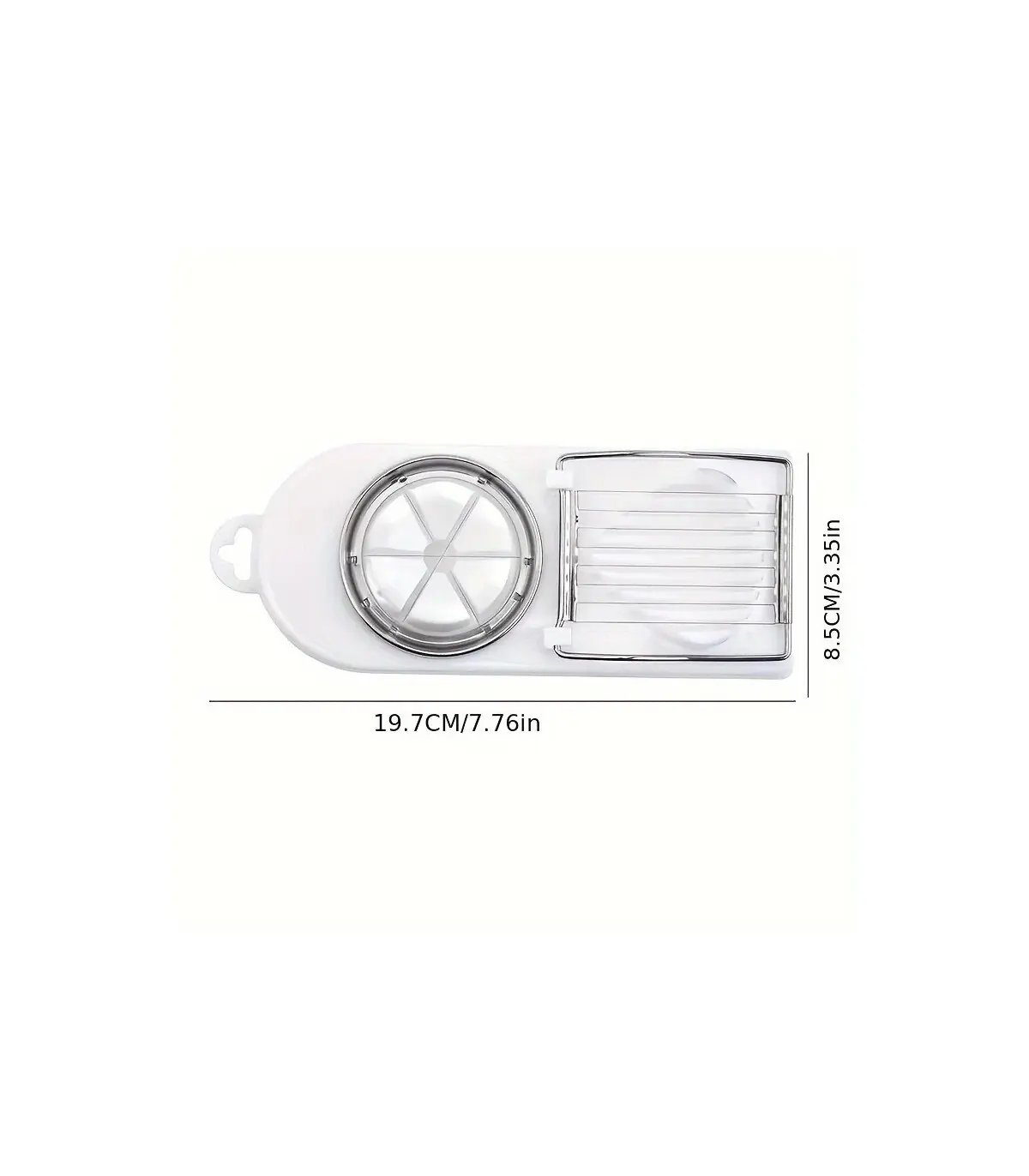 [1 Piece] Trancheur d\'œufs multifonctionnel en acier inoxydable, séparateur fantaisie, outil de