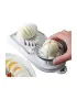 [WHITE] Trancheur d\'œufs multifonctionnel en acier inoxydable, séparateur fantaisie, outil de c