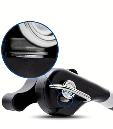 [1pcs] Ouvre-boîte en plastique à commande manuelle, outils de cuisine de sécurité, coupe latér