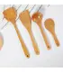 [4pcs] Ensemble d\'ustensiles de cuisine en bois, cuillères en bois pour la cuisine, ustensiles,