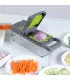 [16 piece set] Trancheuse à légumes multifonctionnelle 16 en 1, trancheuse de fruits et d\'ingré