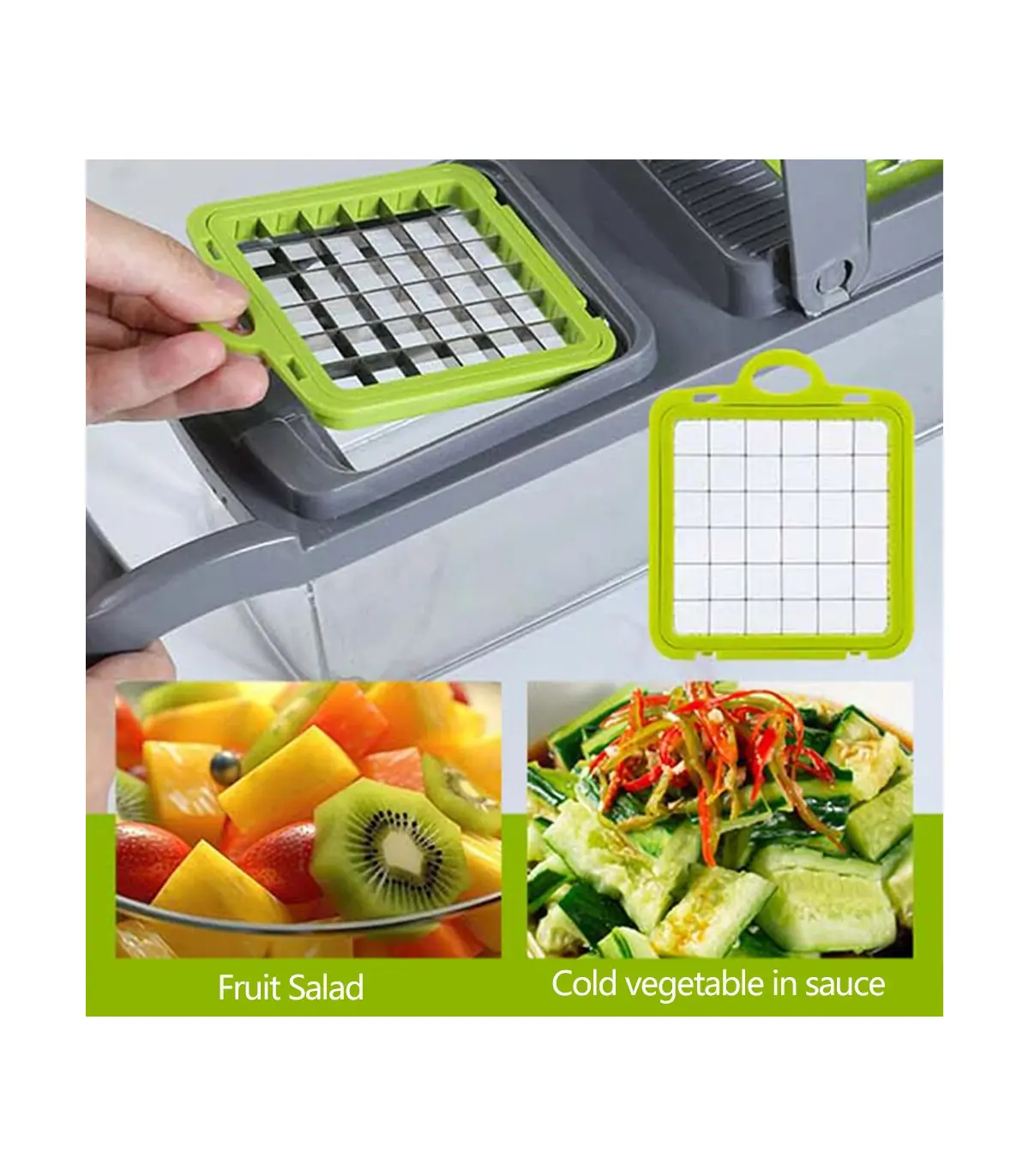 [16 piece set] Trancheuse à légumes multifonctionnelle 16 en 1, trancheuse de fruits et d\'ingré