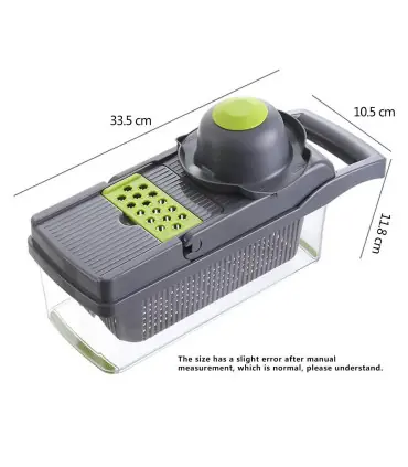 [16 piece set] Trancheuse à légumes multifonctionnelle 16 en 1, trancheuse de fruits et d\'ingré