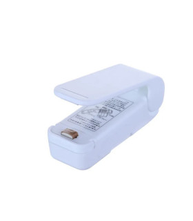 [White] Mini Machine à sceller les sacs thermiques, scelleuse d\'emballage, sacs alimentaires en