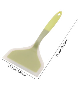 [1PC green] Spatule à jade en silicone multicolore, poêle antiadhésive, spatule à frire résista