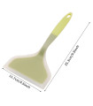 [1PC green] Spatule à jade en silicone multicolore, poêle antiadhésive, spatule à frire résista