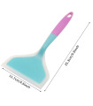 [1PC blue] Spatola in silicone giada multicolore, padella antiaderente, spatola friggitrice resistente al calore