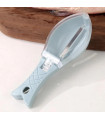 [Bleu] Grattoir à écailles de poisson pour enlever rapidement la peau du poisson, brosse, râpe,
