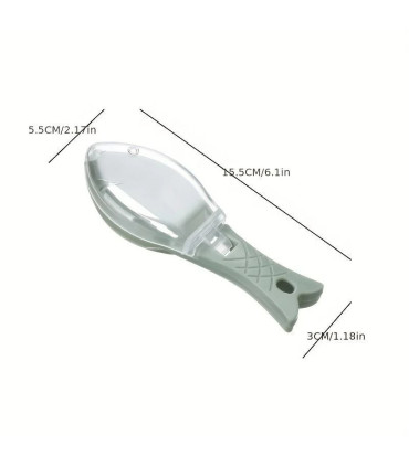 [Bleu] Grattoir à écailles de poisson pour enlever rapidement la peau du poisson, brosse, râpe,