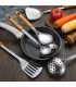 [Spoon] Spatule à manche en Imitation de Grain de bois en acier inoxydable, pelle qui fuit, cui