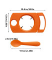 [Orange] Passion Fruit Opener Set with Spoon, Kitchen Gadget, Peeling Tool