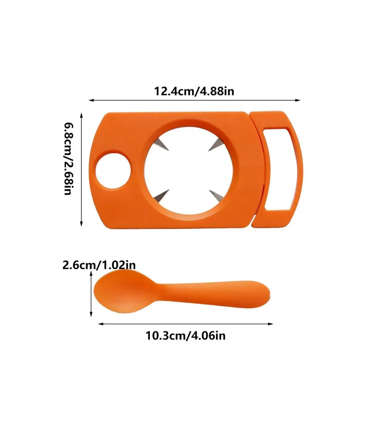 [Orange CHINA] Ensemble d\'ouvre-fruits de la passion avec cuillère, gadget de cuisine, outil d\'