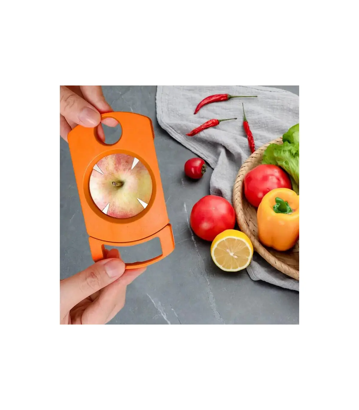 [Orange CHINA] Ensemble d\'ouvre-fruits de la passion avec cuillère, gadget de cuisine, outil d\'