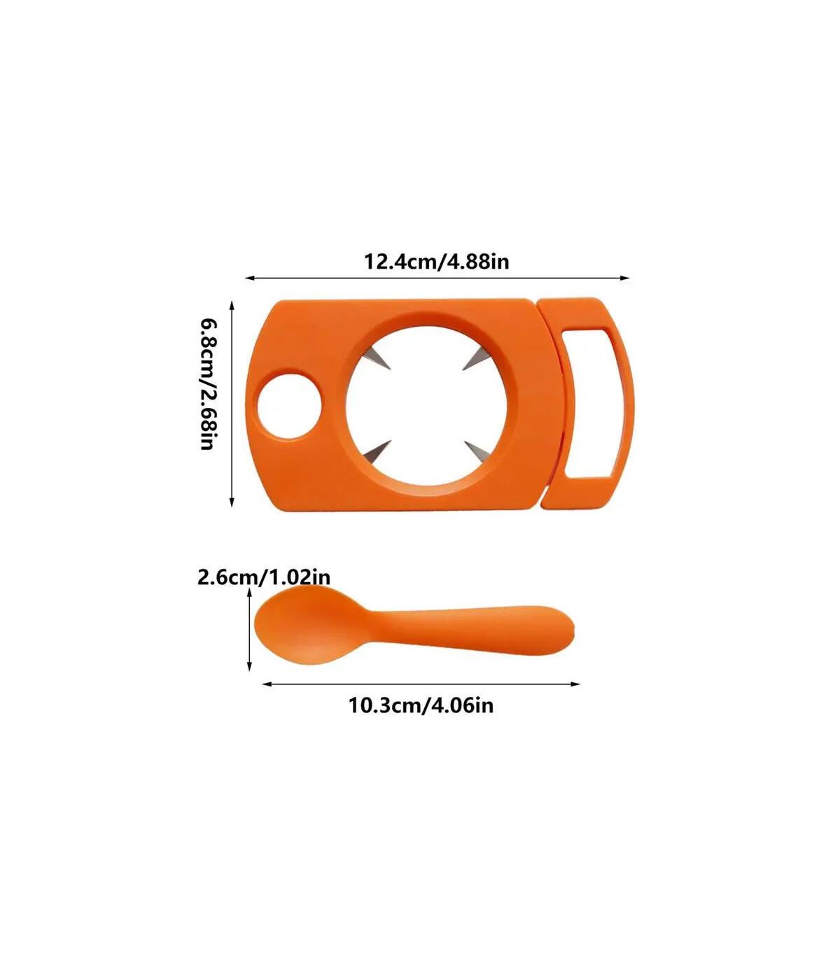 [Orange CHINA] Ensemble d\'ouvre-fruits de la passion avec cuillère, gadget de cuisine, outil d\'