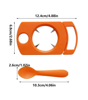 [Orange Espagne] Ensemble d\'ouvre-fruits de la passion avec cuillère, gadget de cuisine, outil 