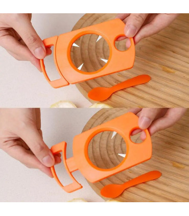 [Green CHINA] Ensemble d\'ouvre-fruits de la passion avec cuillère, gadget de cuisine, outil d\'é