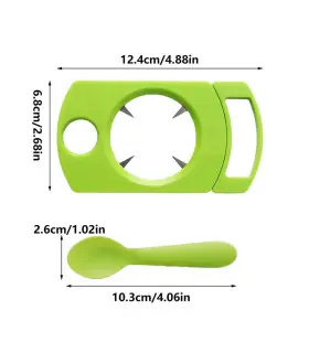 [Green Espagne] Ensemble d\'ouvre-fruits de la passion avec cuillère, gadget de cuisine, outil d