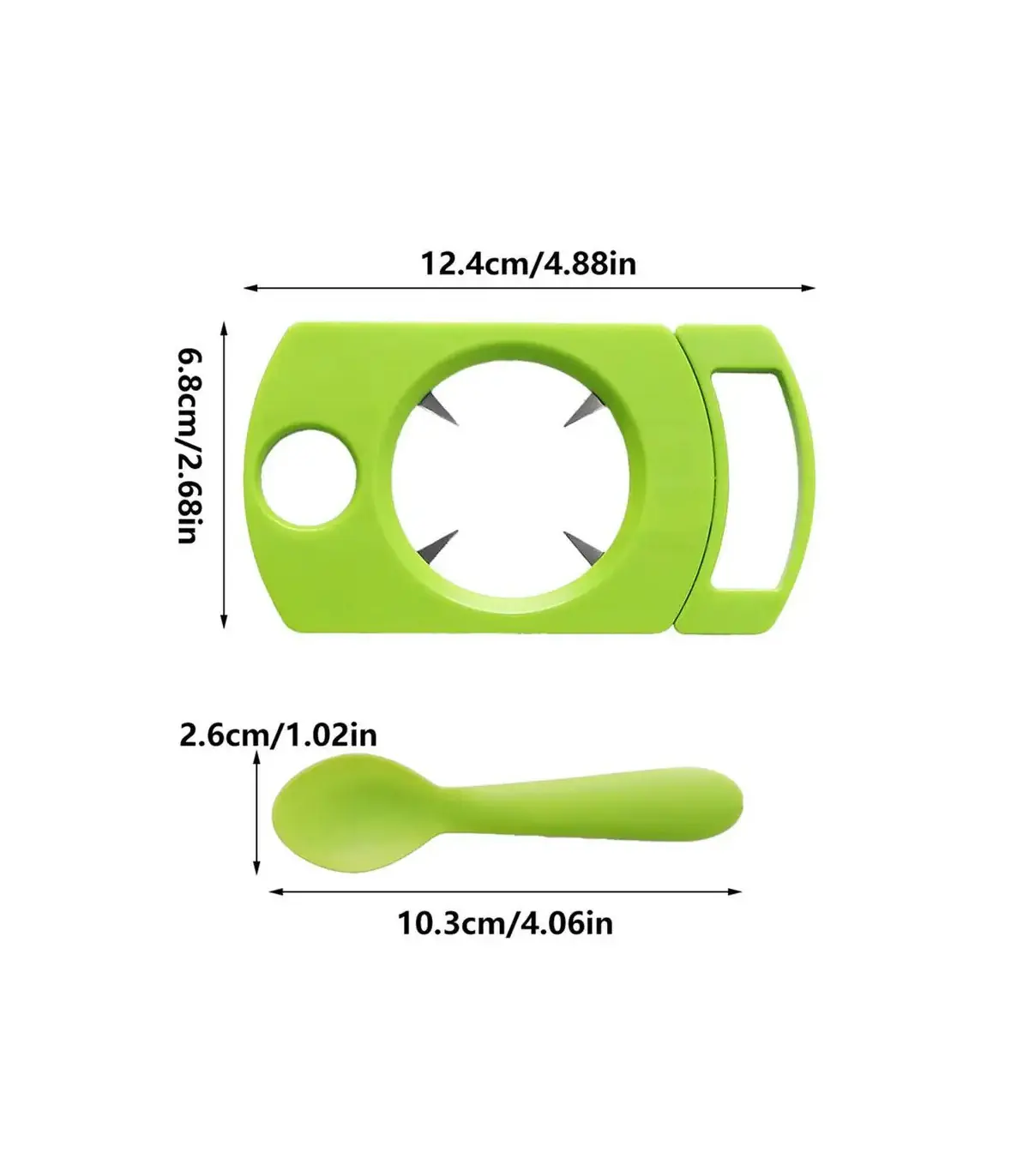 [Green Espagne] Ensemble d\'ouvre-fruits de la passion avec cuillère, gadget de cuisine, outil d