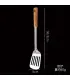[Leaky shovel] Ensemble de spatule de cuisine en acier inoxydable, manche brûlant, cuillère, pa
