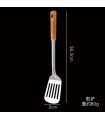 [Leaky shovel] Ensemble de spatule de cuisine en acier inoxydable, manche brûlant, cuillère, pa