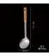 [Spoon] Ensemble de spatule de cuisine en acier inoxydable, manche brûlant, cuillère, passoire,