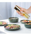 [Gold] Pulvérisateur d'huile d'olive, bouteille en verre de qualité alimentaire avec tête de pu