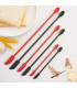 [Black] Spatule en Silicone résistante à la chaleur, manche Long, grattoir à double extrémité e