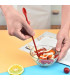 [Black] Spatule en Silicone résistante à la chaleur, manche Long, grattoir à double extrémité e