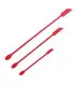 [Red] Spatule en Silicone résistante à la chaleur, manche Long, grattoir à double extrémité et 