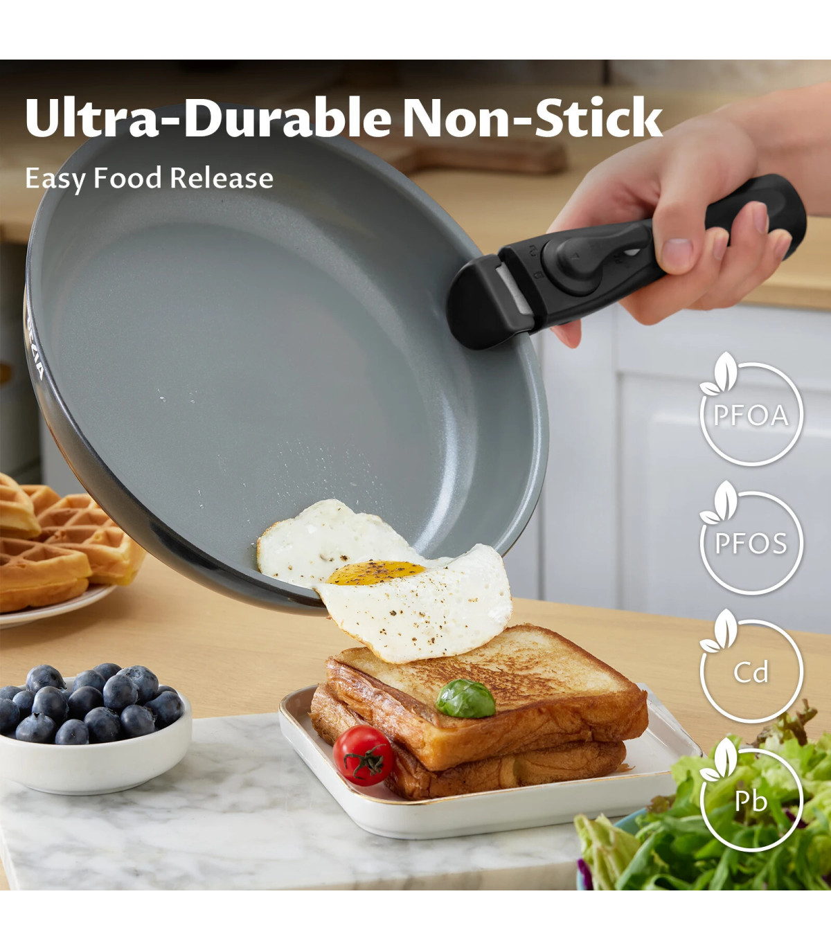 [Black 13-Piece France] Batterie de cuisine à induction avec revêtement céramique sain, cassero