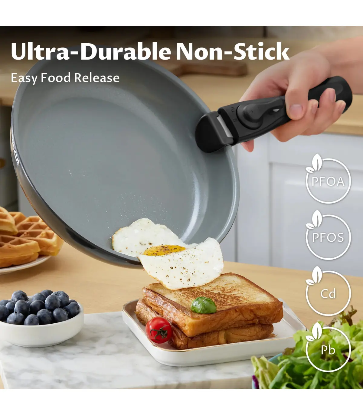 [Black 13-Piece France] Batterie de cuisine à induction avec revêtement céramique sain, cassero