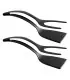 [Black 2pcs CHINA] Spatule à crêpes antiarina, tourneurs frits, pince à œufs, cuisine, steak, p