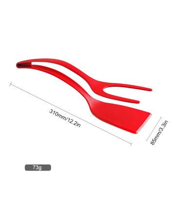 [Black 2pcs CHINA] Spatule à crêpes antiarina, tourneurs frits, pince à œufs, cuisine, steak, p