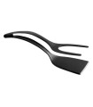 [Black 1pcs ] Spatule à crêpes antiarina, tourneurs frits, pince à œufs, cuisine, steak, p