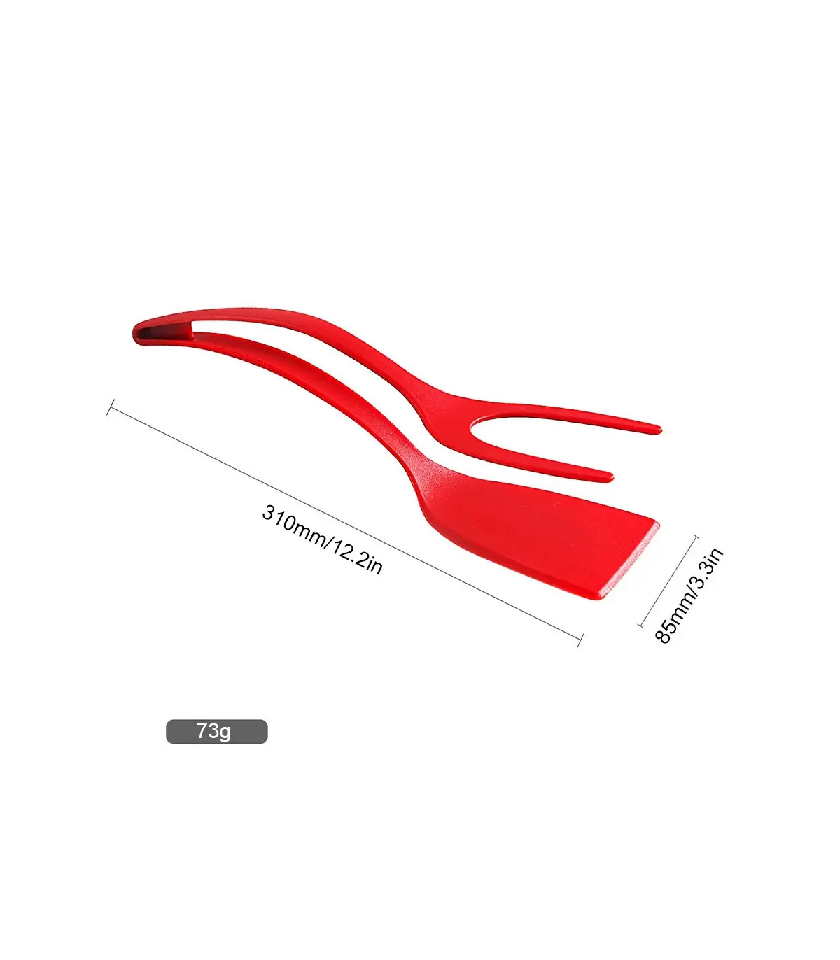 [Black 1pcs CHINA] Spatule à crêpes antiarina, tourneurs frits, pince à œufs, cuisine, steak, p