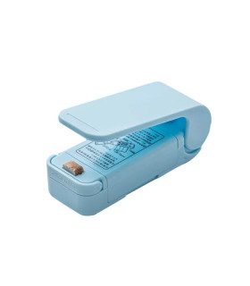 [Blue] Mini Heat Sealer for Thermal Bags, Bag Sealing Machine, Plastic Food Storage Bags
