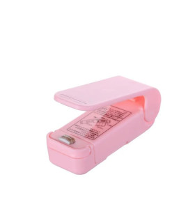 [Pink] Mini Heat Bag Sealer Machine, Food Bag Sealer, Plastic Bag Heat Sealing