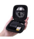 [Black] Sac de rangement portable pour écouteurs, sac d'évaluation de câble de données, étui mu